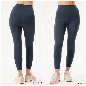 Girlfriend Collective High Rise Compression Pocket Leggings Midnight Sz XS NWT